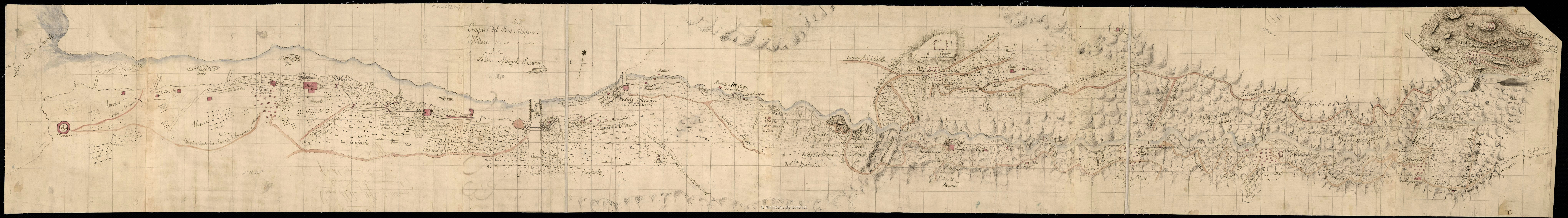 Croquis de Miguel Ruano año  1.810